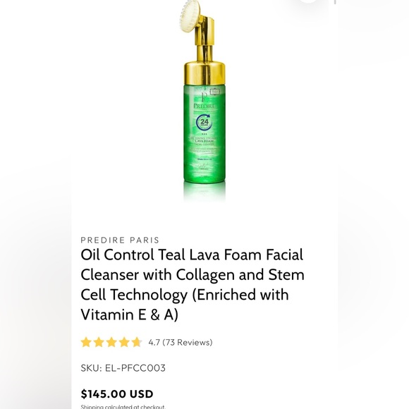 Prédiré Oil Control Lava Foam facial cleanser - Picture 3 of 3